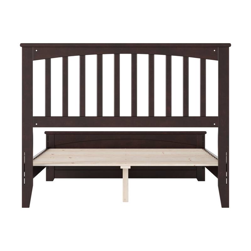 Becket Solid Wood Low Profile Platform Bed with Matching Footboard