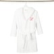 preview thumbnail 50 of 78, Sweet Kids 100% Polyester SUPER PLUSH Double Brushed Hooded Bathrobe with Pink Script Monogram