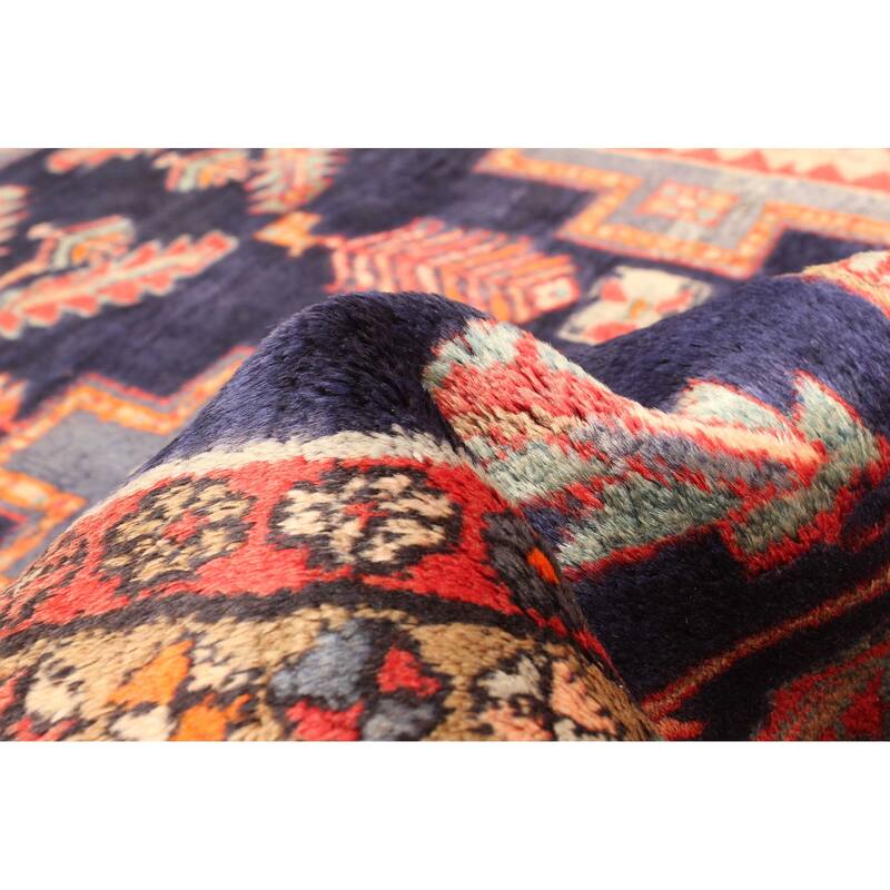 ECARPETGALLERY Hand-knotted Konya Anatolian Navy Wool Rug - 4'6 x 7'5