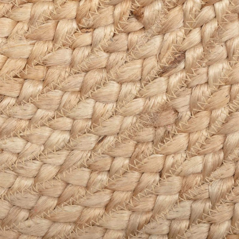 Natural Jute Rug Half Circle w/ Pad 16.5x33 - 16.5" x 33" Half CIrcle