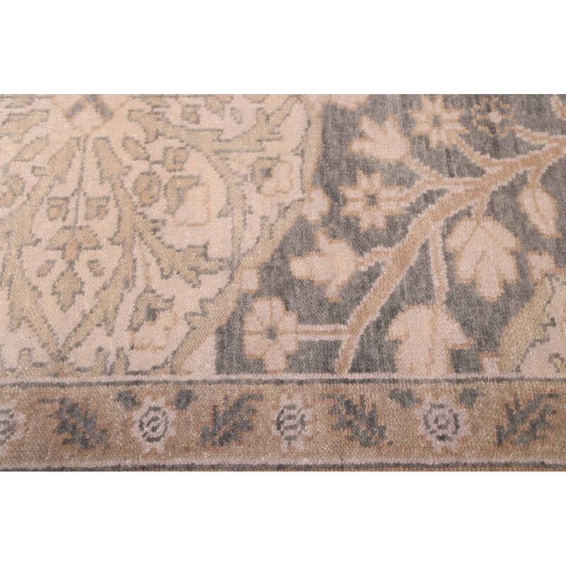 ECARPETGALLERY Hand-knotted Jamshidpour Dark Grey Wool Rug - 8'2 x 10'0