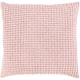 Whitley Faded Waffle Weave Cotton Throw Pillow - 22"x22" Cover Only - Rose