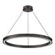 preview thumbnail 1 of 7, Fredrick Ramond FR41476 Althea 38" Wide LED Ring Chandelier Satin Black