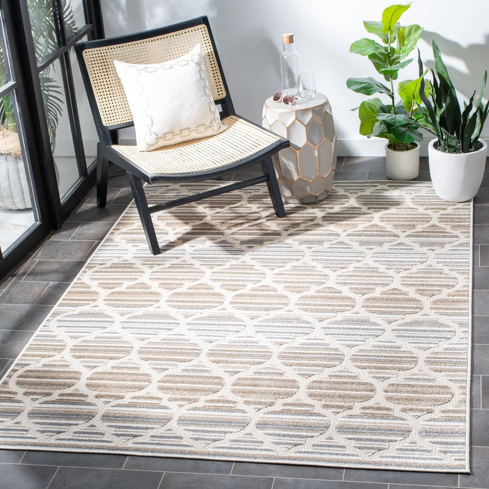 SAFAVIEH Cabana Kaleen Indoor/ Outdoor Waterproof Patio Trellis Rug