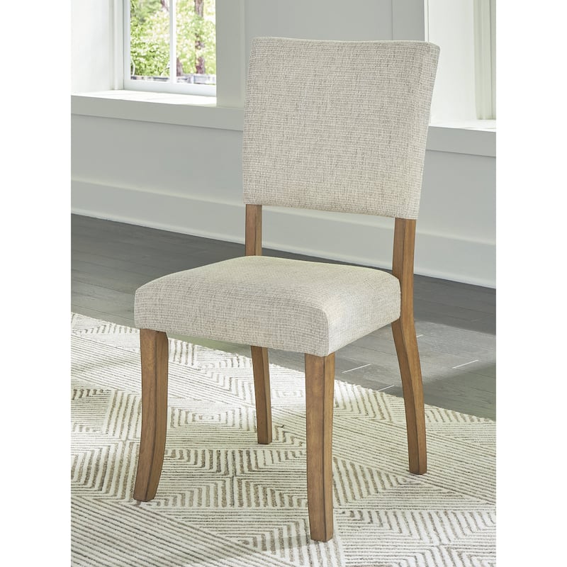 Signature Design by Ashley Rybergston Light Brown/Beige Dining Chair - 20"W x 22"D x 39"H
