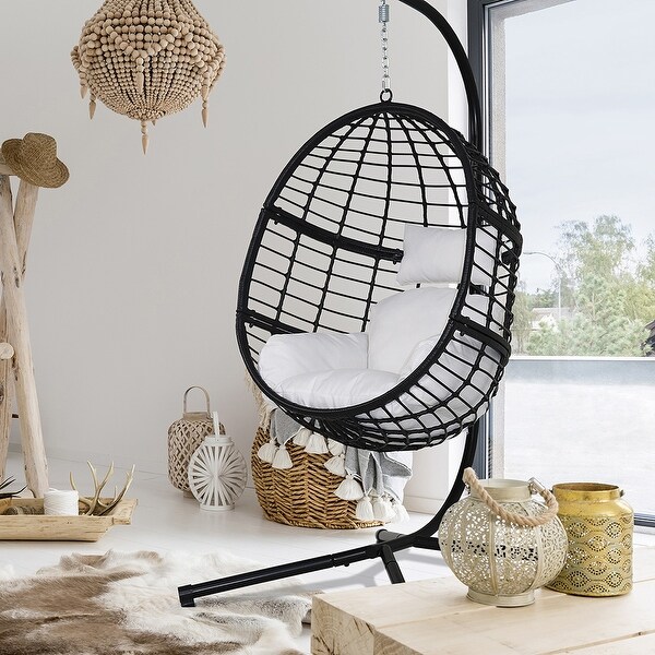Outdoor basket swing chair top