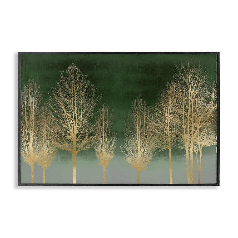 Stupell Gold Gradient Forest Framed Giclee Art Design By Kate Bennett