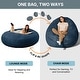 preview thumbnail 39 of 82, Jaxx 6 Foot Cocoon - 2-in-1 Giant Bean Bag Chair for Adults & Convertible Bean Bag Bed