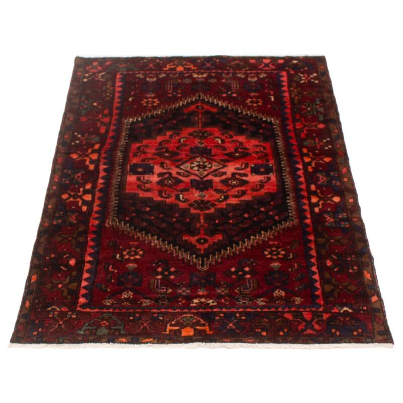 ECARPETGALLERY Hand-knotted Andelz Red Wool Rug - 4'2 x 6'6
