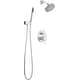 preview thumbnail 13 of 11, Delta T342704 Modern Round Non Shared Shower System with Shower Head, Chrome