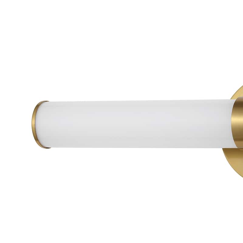 Elyse 20.13" 1-Light Industrial Mid-Century Iron Integrated LED Vanity Light, by JONATHAN Y