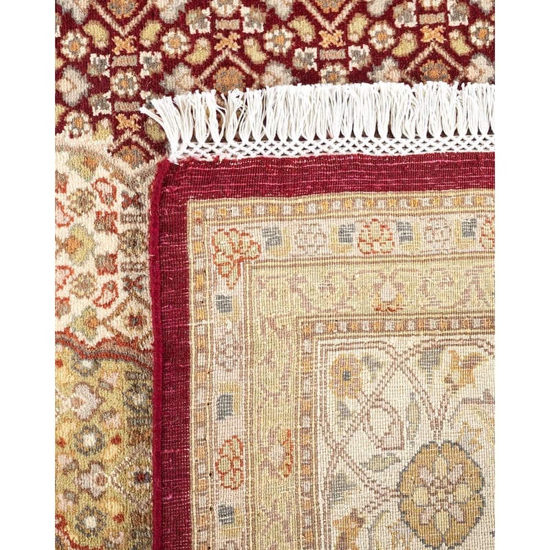 Overton Hand Knotted Wool Vintage Inspired Traditional Mogul Red Area Rug - 8 x 10