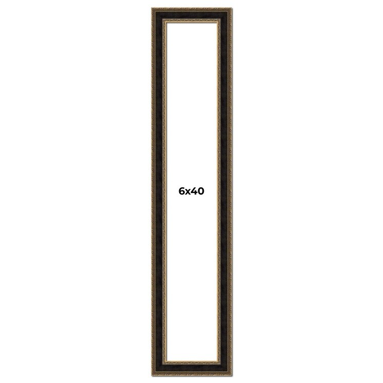 6x40 Frame Gold Antique Vintage Sold Wood Picture Frame | 1.75 Inch