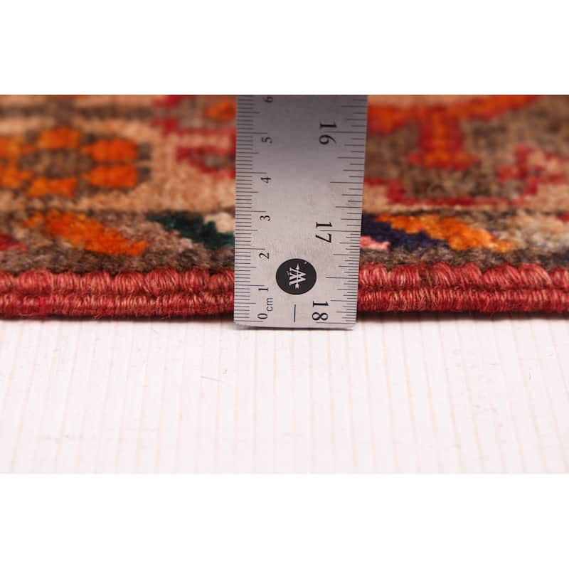 ECARPETGALLERY Hand-knotted Konya Anatolian Dark Red Wool Rug - 3'6 x 10'2