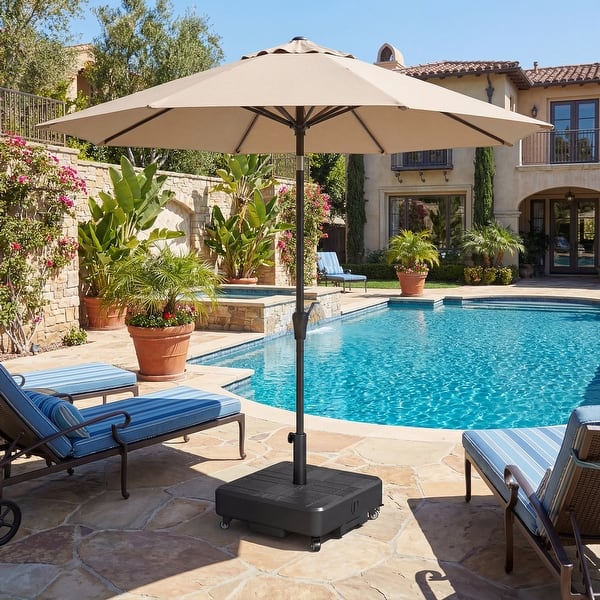 best patio umbrella stand with wheels My favorite Amazon outdoor find! An is the idea ever so you can easily move your umbrella where you need shade! Shop it here (affiliate): DURABLE MATERIAL Gymax 60 l Patio Cantilever