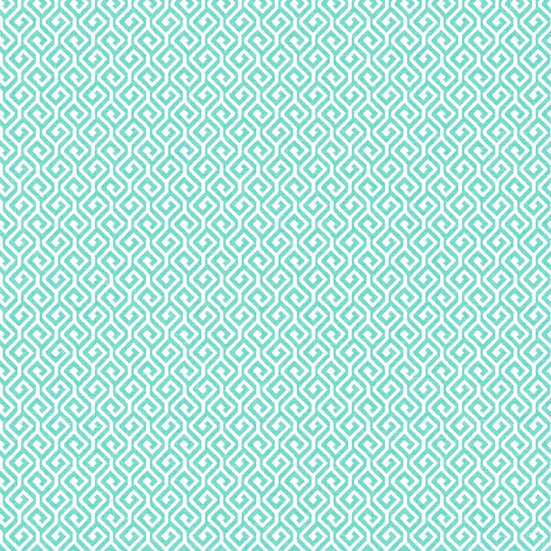 A-Street Prints Sete Aqua Greek Key Wallpaper