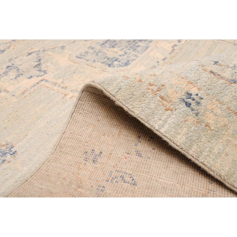 ECARPETGALLERY Hand-knotted Jules Serapi Blue Wool Rug - 8'11 x 12'0