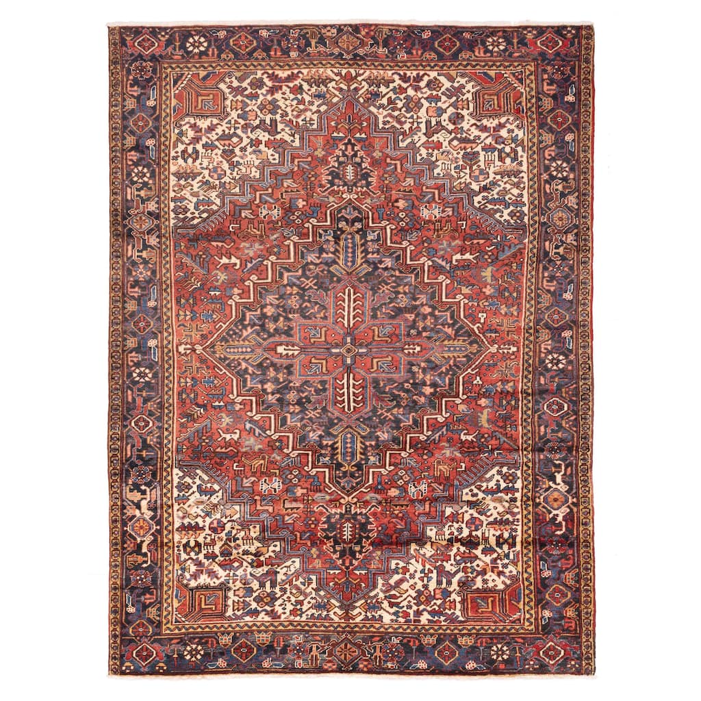 ECARPETGALLERY Hand-knotted Sarabi Red Wool Rug - 8'1 x 10'10