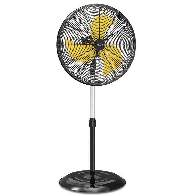 20" Industrial Oscillating 3-Speed Heavy Duty Pedestal Fan