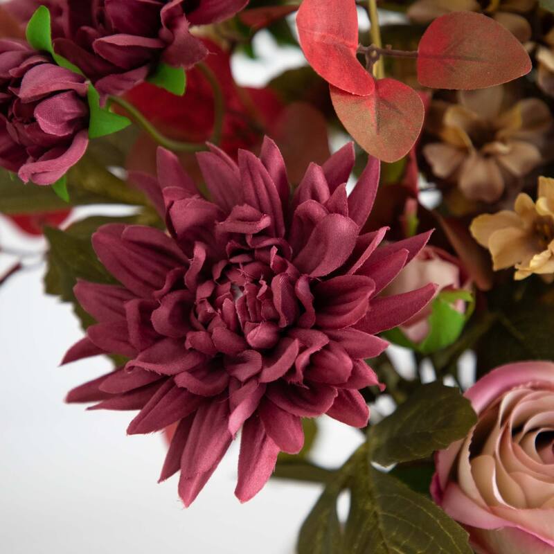 Artificial Mixed Floral Arrangement in Vase - 25" - Multi