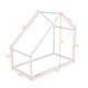 preview thumbnail 2 of 10, Twin Size Wooden House Bed Frame for Kids Space-Saving Bedroom Furniture