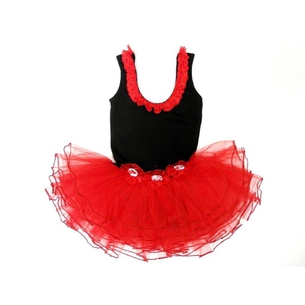 red ballet dress girl