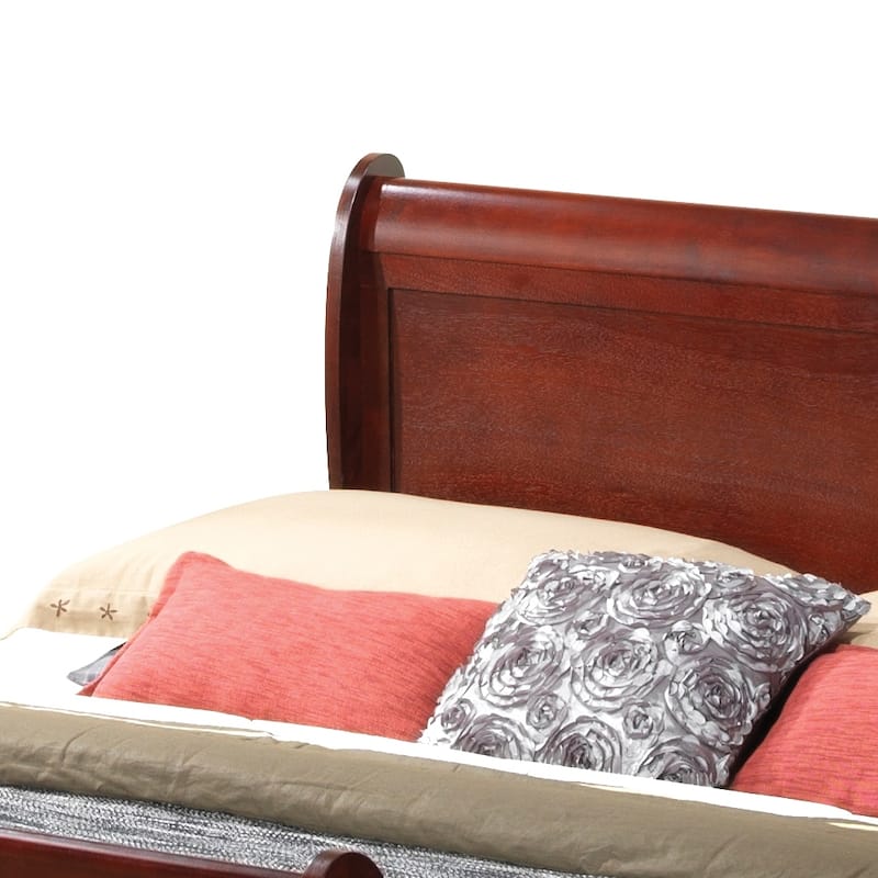 Traditional Full Bed with Cherry Finish, Durable Construction, and Generous Size for Comfort