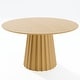 preview thumbnail 35 of 41, Solid Wood Round Dining Table for 4-8 People Nordic style 52*30 - Wood