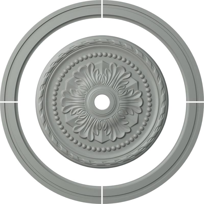 47 1/2"OD x 39 1/4"ID Ceiling Ring with 31 1/2"OD Ceiling Medallion Palmetto Light Accent Kit - 47 1/2"OD x 39 1/4"ID