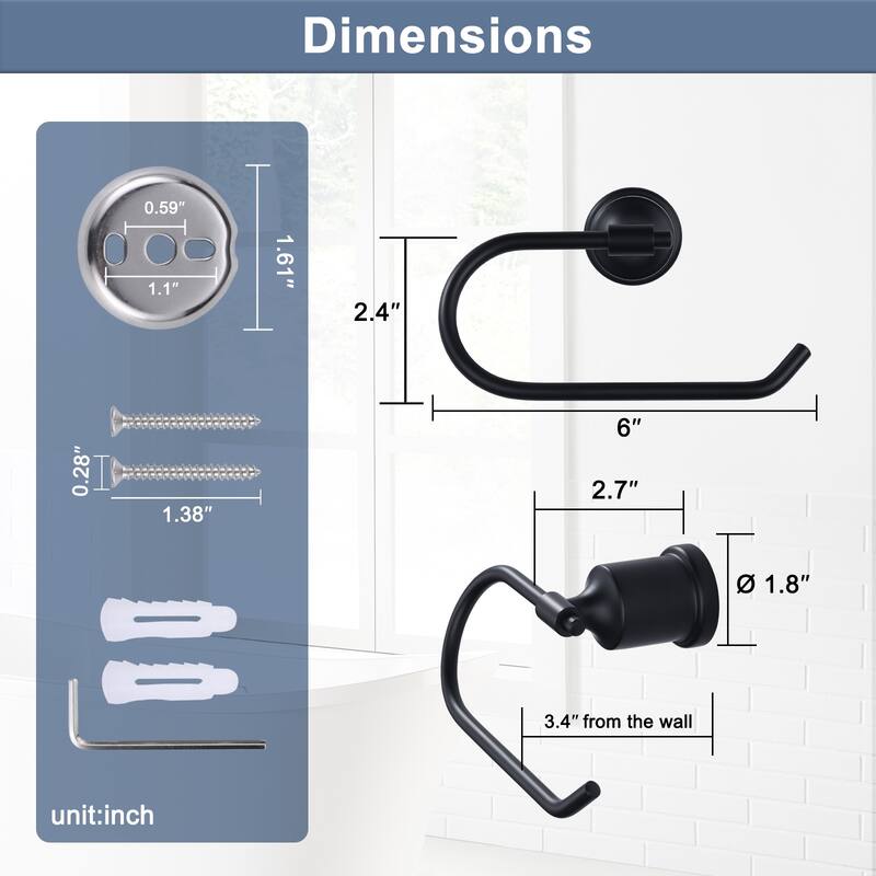 WOWOW Wall-Mounted Stainless Steel Bathroom Toilet Paper Holder