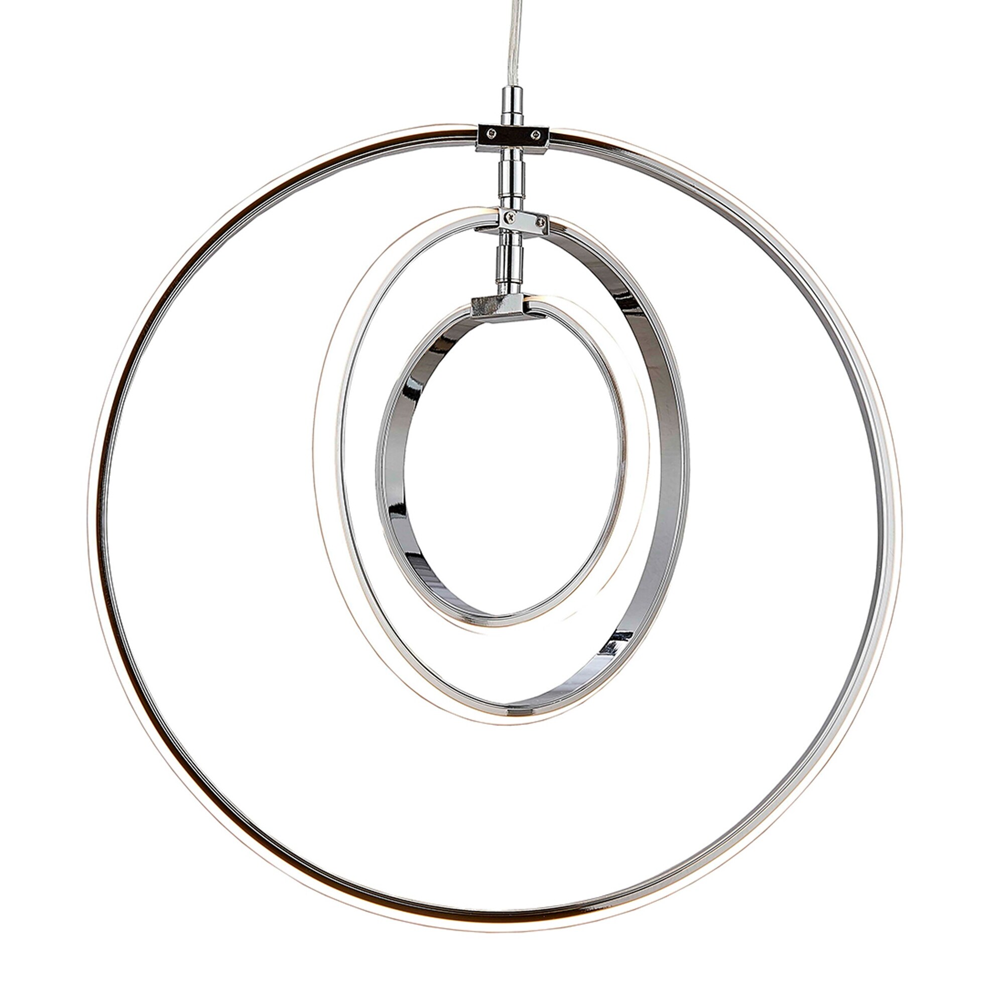 1-Light LED Array Laced Pendant in Chrome Finish 1-Light LED Array Laced Pendant in Chrome Finish