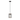 Mesa Matte Black/Wood Grain Mini-Pendant light