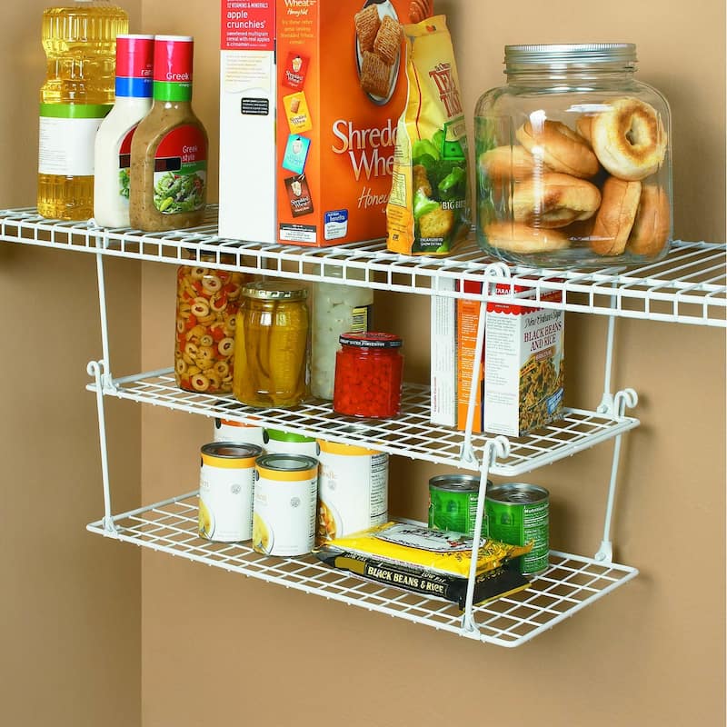 ClosetMaid White Stack and Hang Wire Shelf