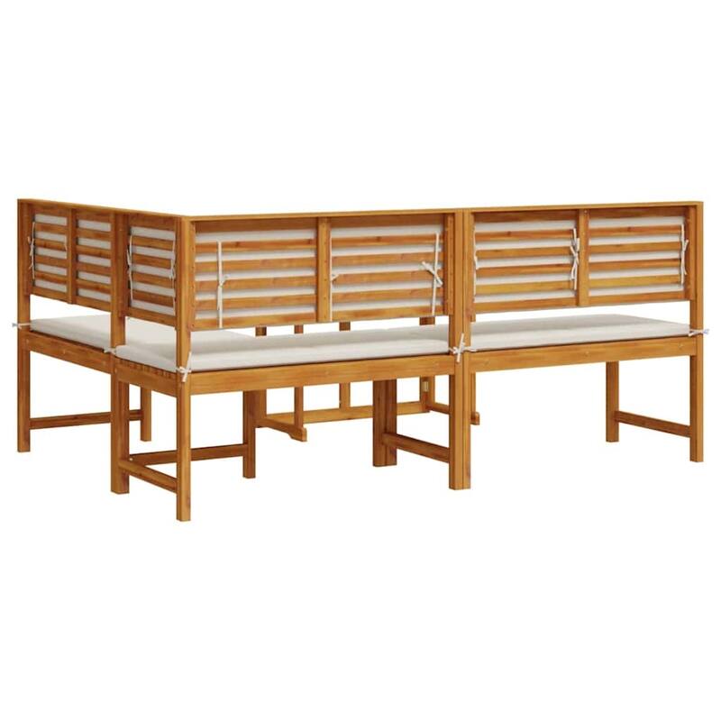 vidaXL Garden Bench Set Brown solid acacia wood - 20 x 35 x 30