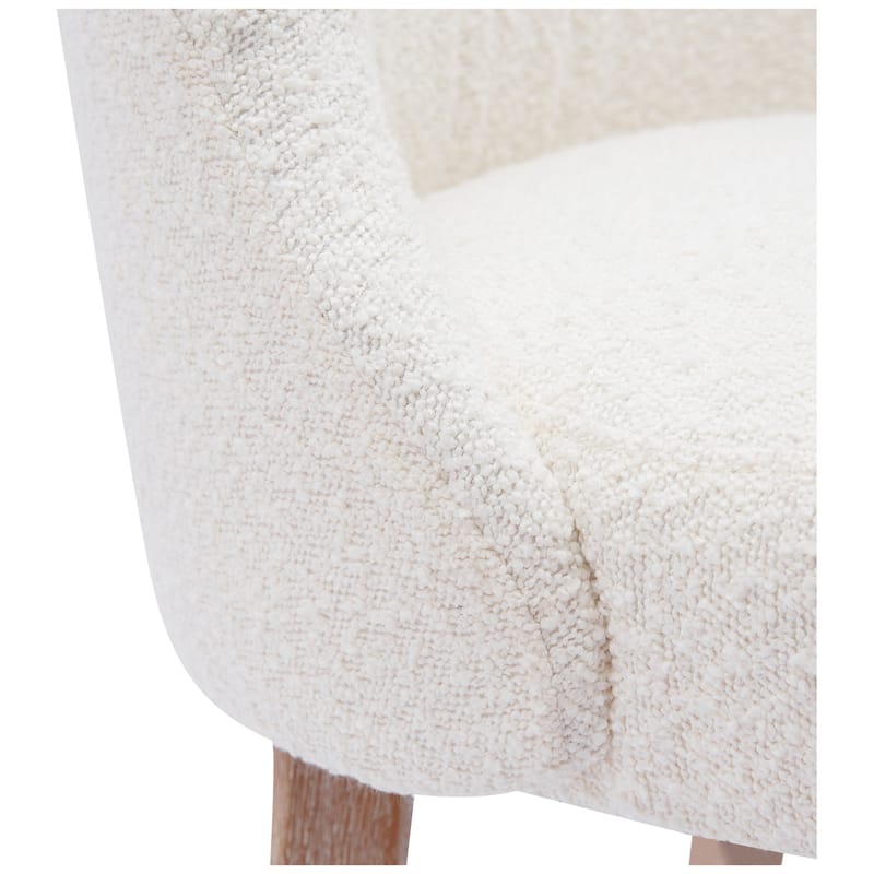 Boucle Polyester Upholstered Side Chair - Water/ Stain Resistant (Set of 2)