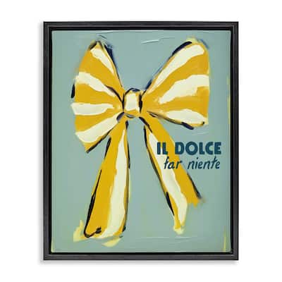 Stupell Relaxing Italian Phrase Framed Floater Canvas Wall Art Design By Lux + Me Designs