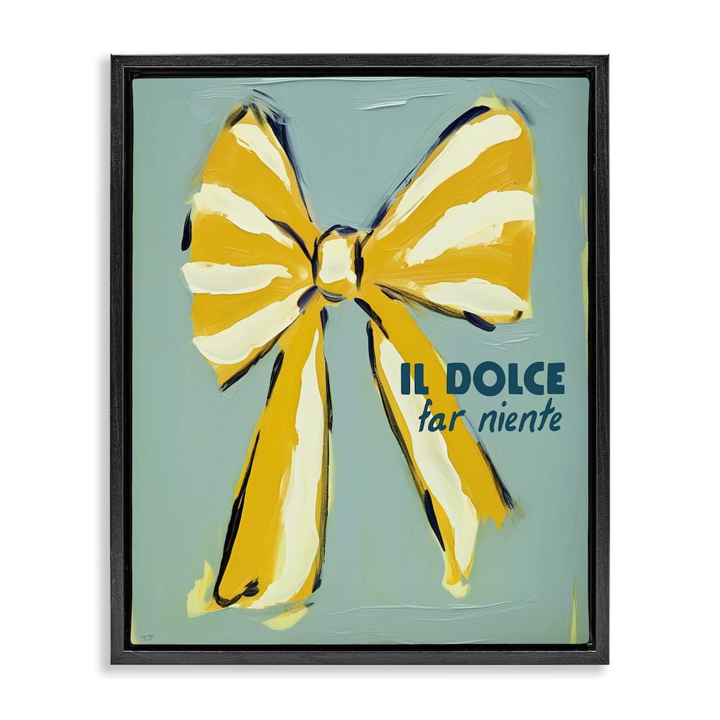 Stupell Relaxing Italian Phrase Framed Floater Canvas Wall Art Design By Lux + Me Designs