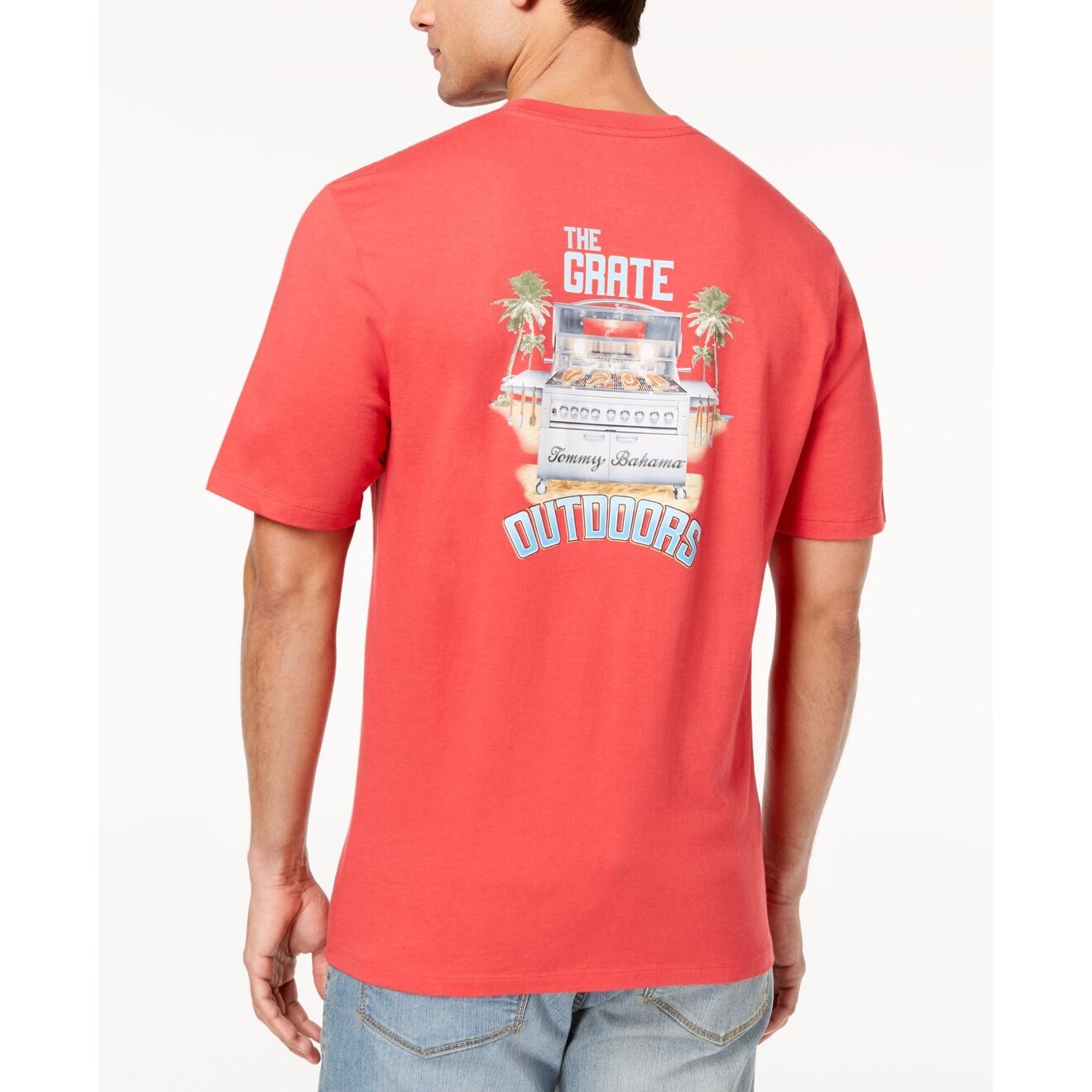 red tommy bahama shirt