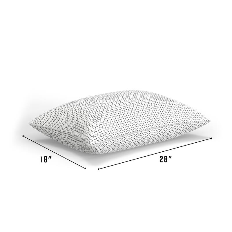 Bodipedic Memory Foam Cluster Pillow with Charcoal Cover