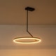 preview thumbnail 20 of 31, Contemporary Dimmable LED 23.6in Wheel Circular Pendant Light