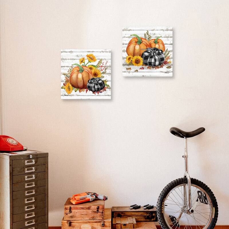Rustic Fall I & Rustic Fall II by Paul Brent Canvas Art Prints