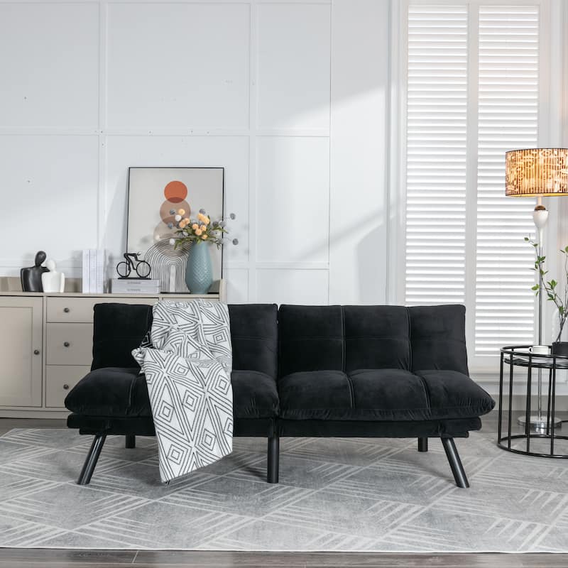 Convertible Folding Modern sofa Bed - Black
