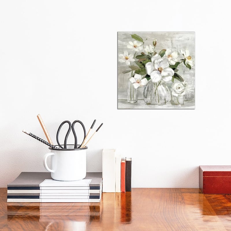 iCanvas "Romantic Magnolias" by Sally Swatland Canvas Print - 12x12x1.5
