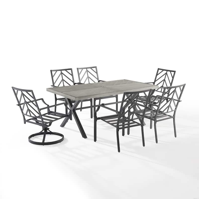 Crosley Otto 7Pc Outdoor Metal Dining Set