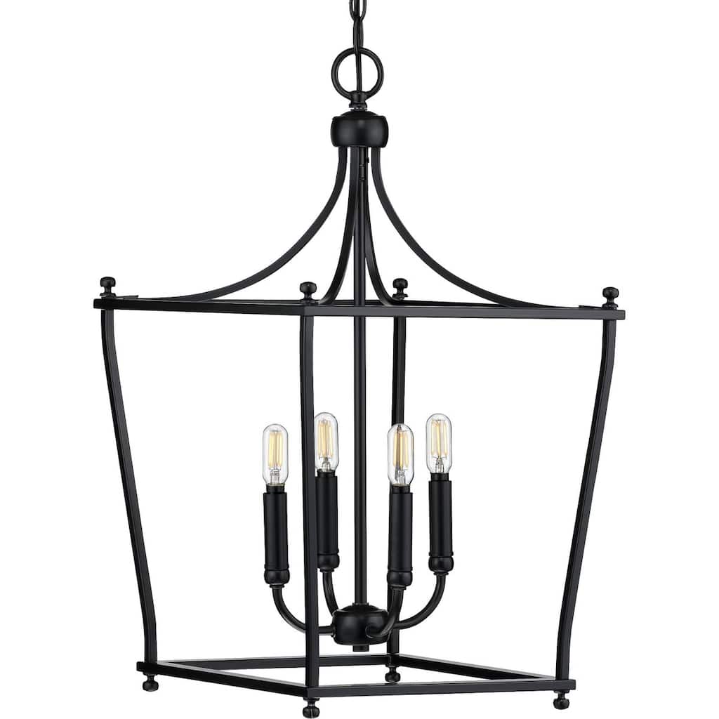 Parkhurst Collection Black Four-Light Foyer - 7.090" x 18.310" x 18.310"