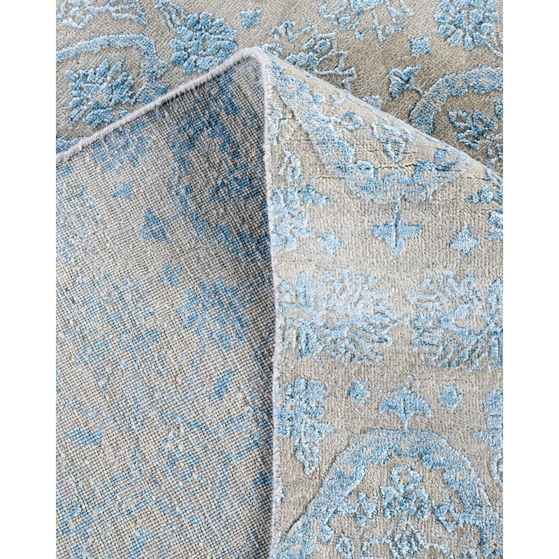 Ikat One-of-a-Kind Handmade Area Rug, Beige - 7' 9" x 9' 5"