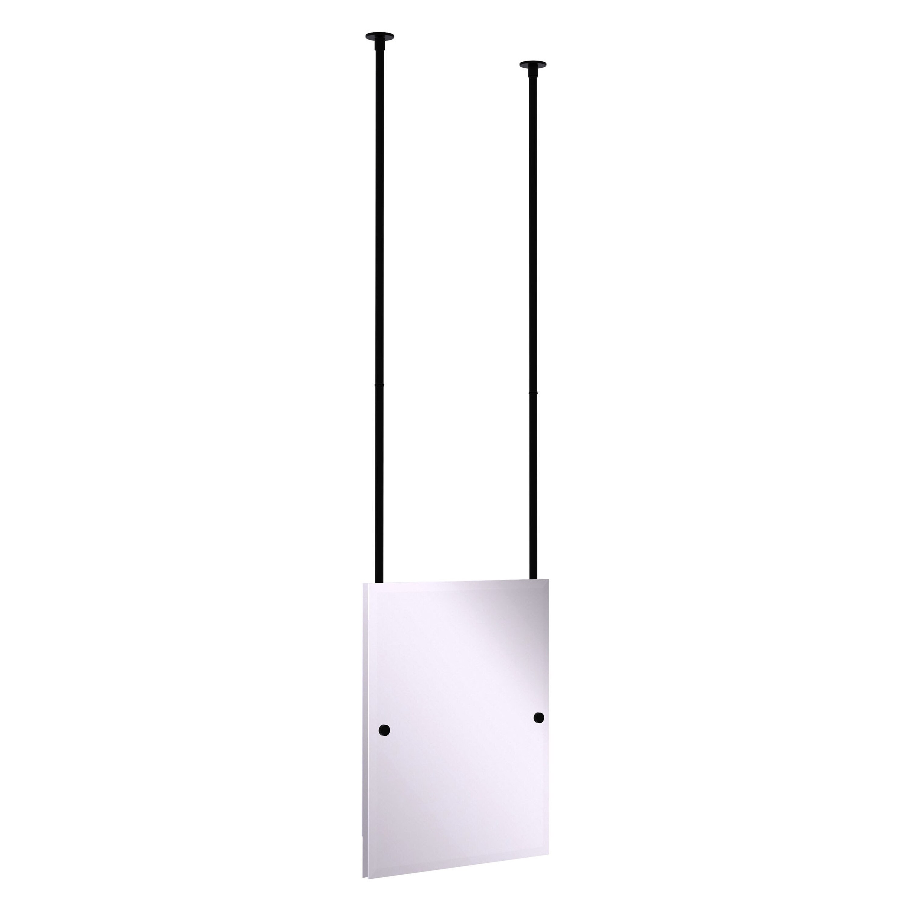 Allied Brass Frameless Rectangle Ceiling Hung Mirror