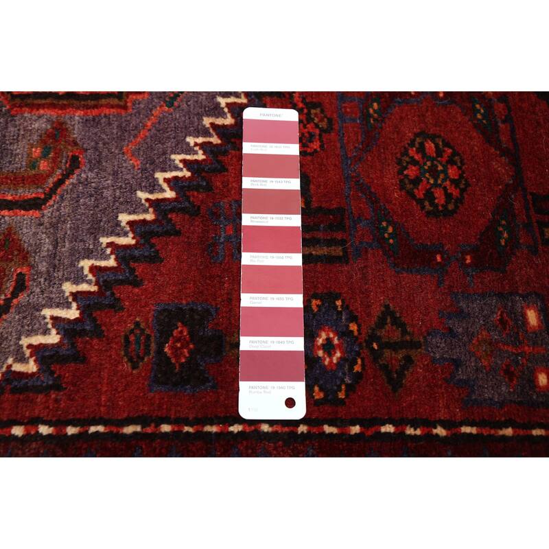ECARPETGALLERY Hand-knotted Anadol Dark Red Wool Rug - 3'6 x 6'9
