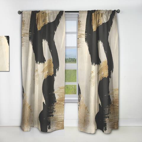 Designart 'Glam Collage II' Modern Curtain Single Panel