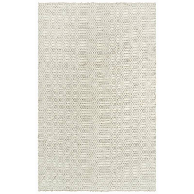 Alora Decor Monarch Basketweave Hand-woven Wool Area Rug. - 8'6 x 11'6 - Beige/Ivory
